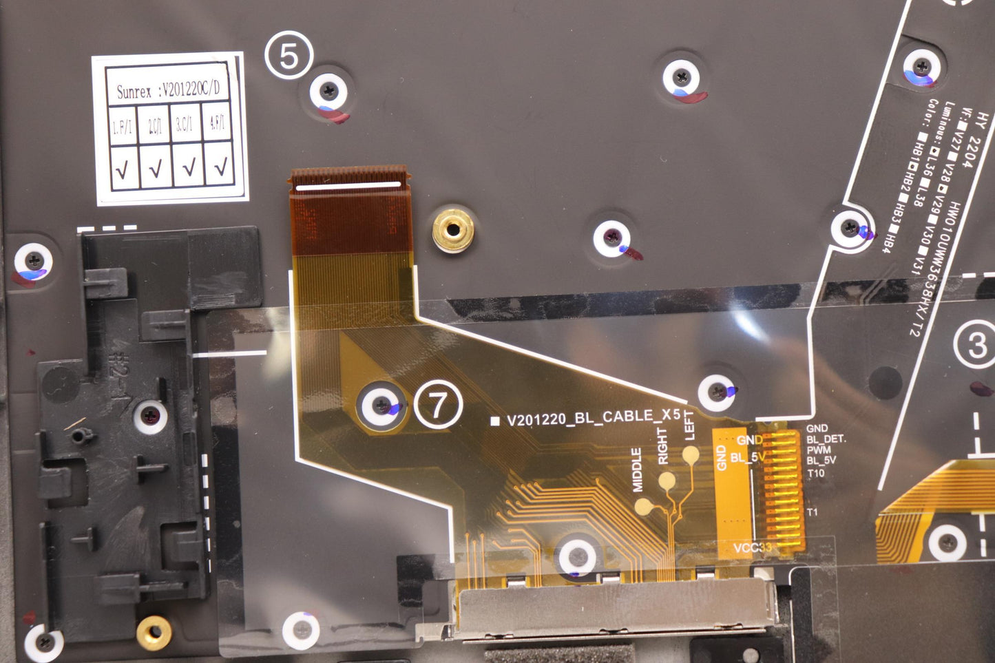 Lenovo Mechasm Grp Kbd Bzl,Euro Eng,W - 5M11H44295