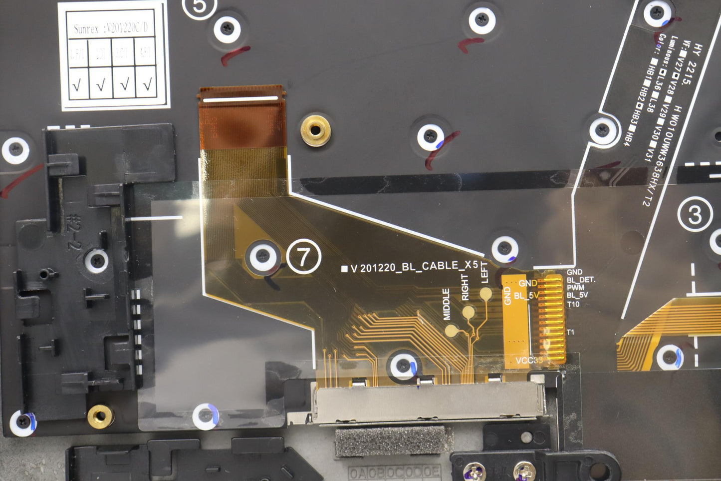 Lenovo Mechasm Grp Kbd Bzl,Hbw,Wl,Db, - 5M11H44305