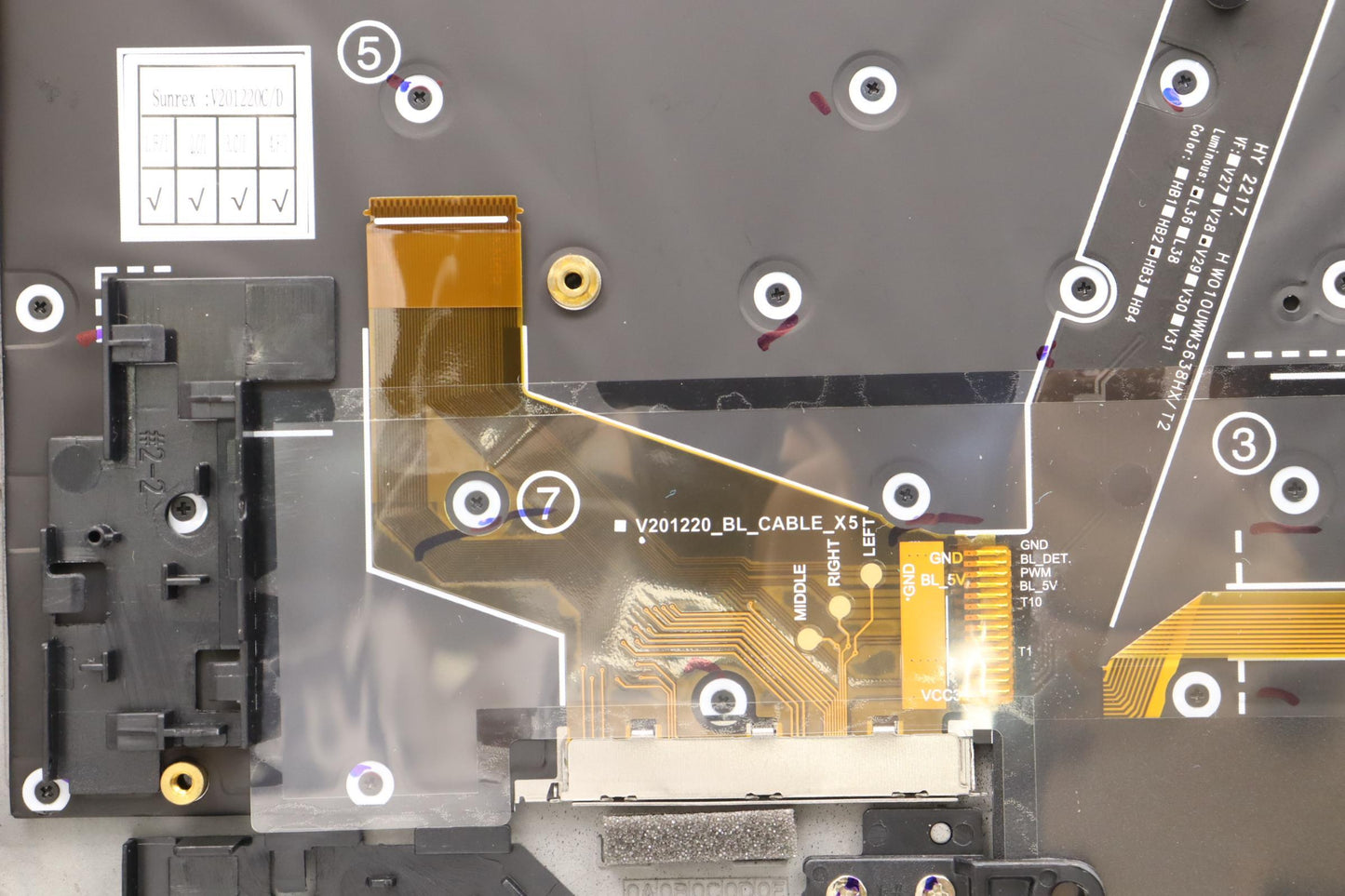 Lenovo Mechasm Grp Kbd Bzl,Ind Eng,Wl - 5M11H44311