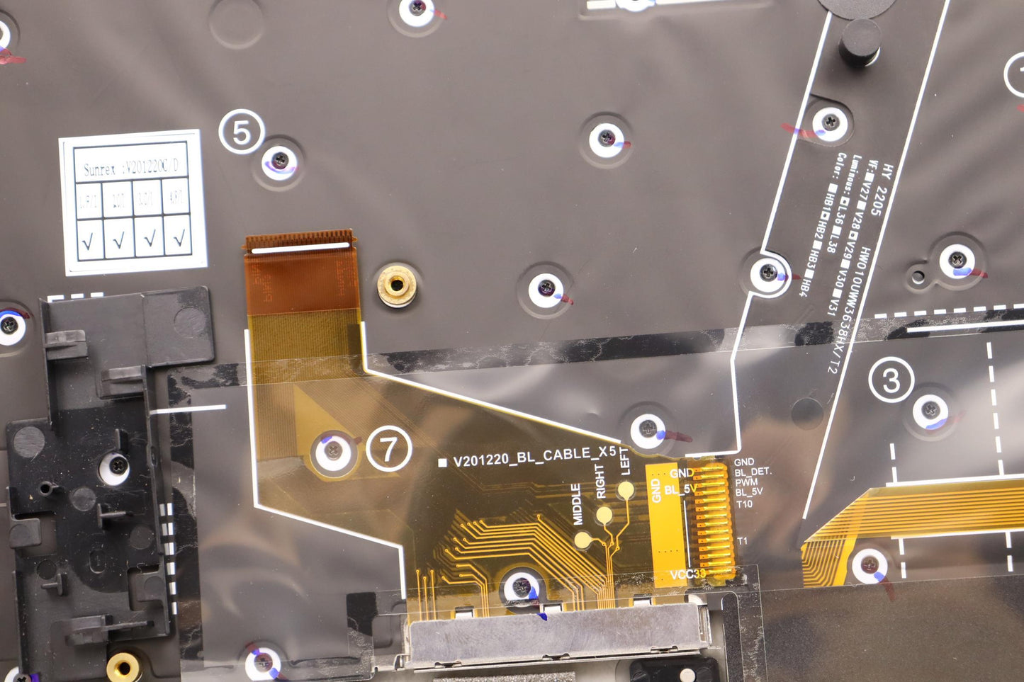 Lenovo Mechasm Grp Kbd Bzl,Sws,Wl,Db, - 5M11H44336