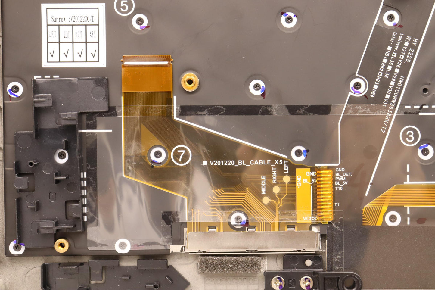 Lenovo Mechasm Grp Kbd Bzl,Uke,Wl,Db, - 5M11H44346