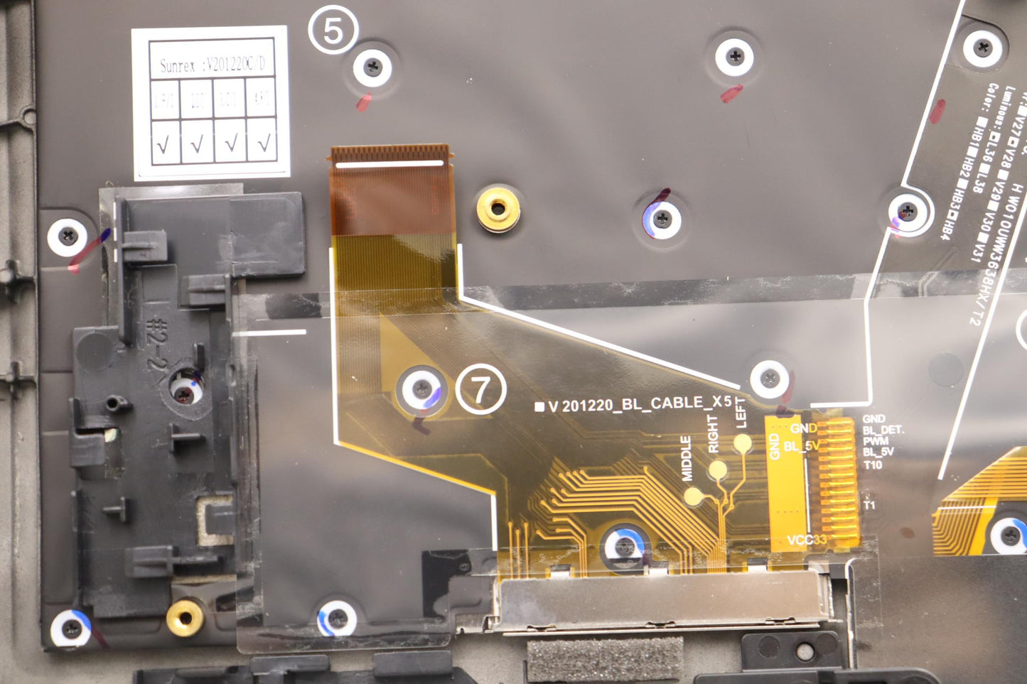 Lenovo Mechasm Grp Kbd Bzl,Est,Ww,Db, - 5M11H44364
