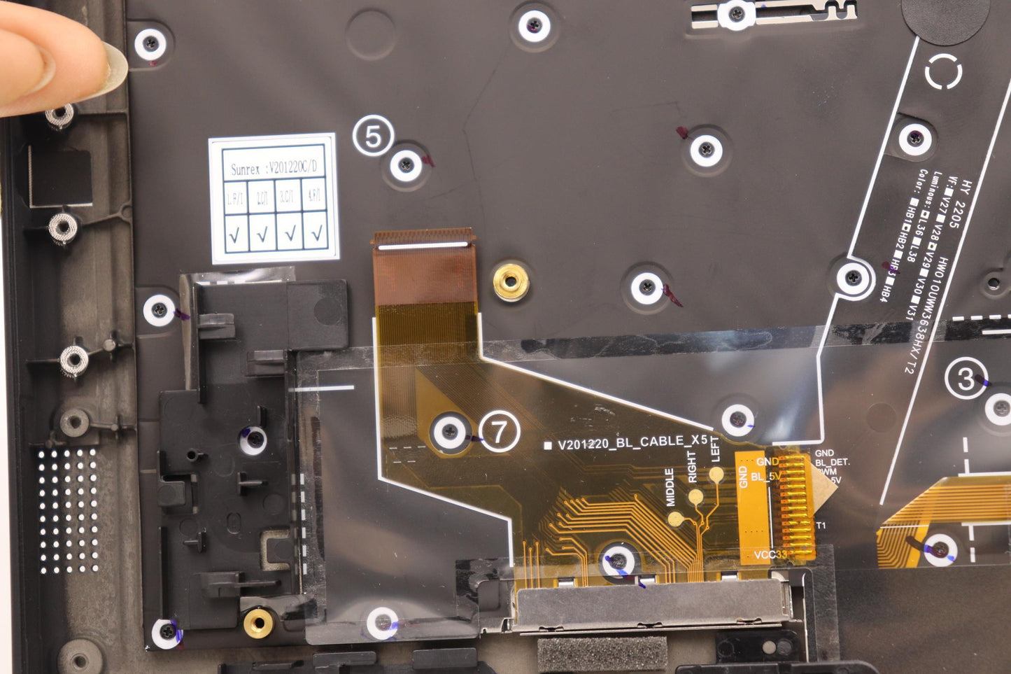 Lenovo Mechasm Grp Kbd Bzl,Euro Eng,W - 5M11H44365