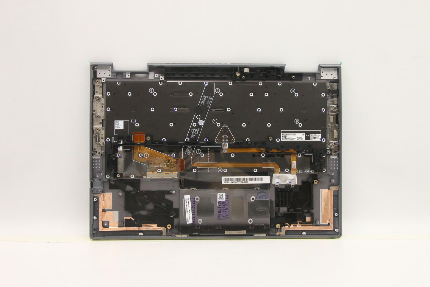 Lenovo Keyboard Bezel with WWAN Support, Gray, US English - 5M11H45761