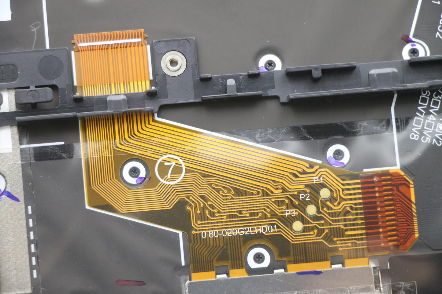 Lenovo Keyboard Bezel with WWAN Support, Gray, US English - 5M11H45761