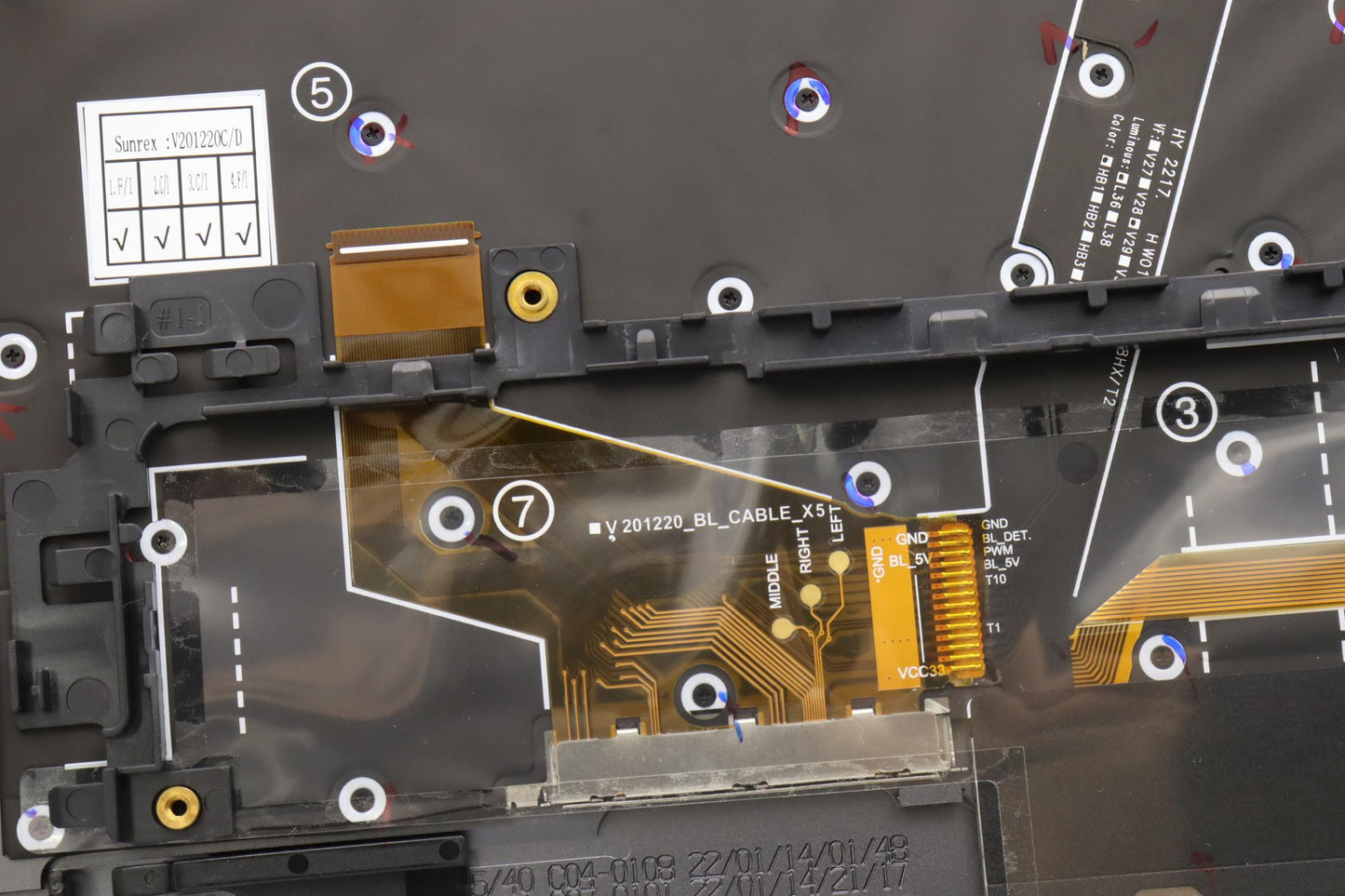 Lenovo Mechasm Kbd Bzl,Wl,Gy,Srx,Ara - 5M11H45803