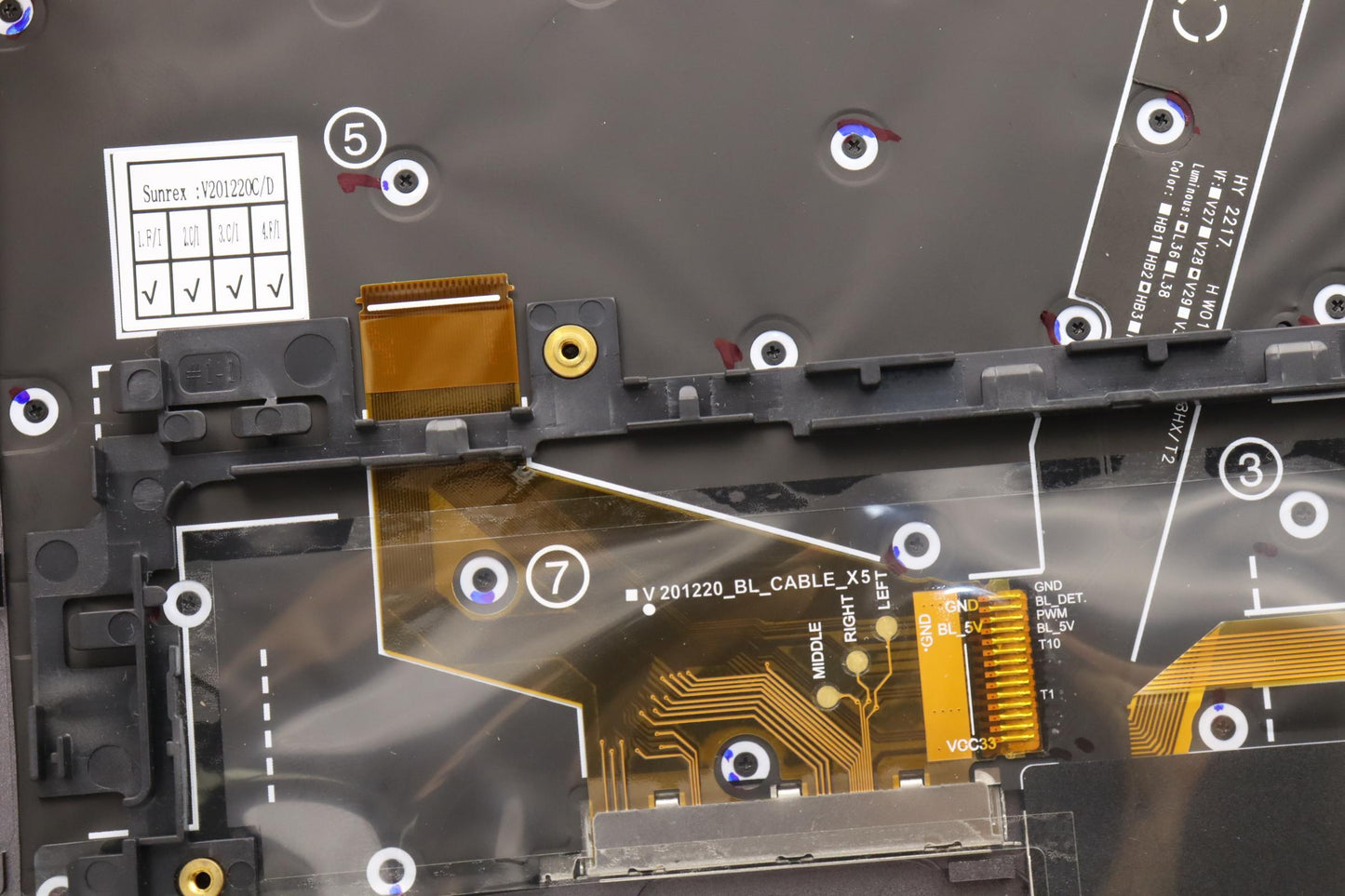 Lenovo Mechasm Kbd Bzl,Wl,Gy,Srx,Bel - 5M11H45804