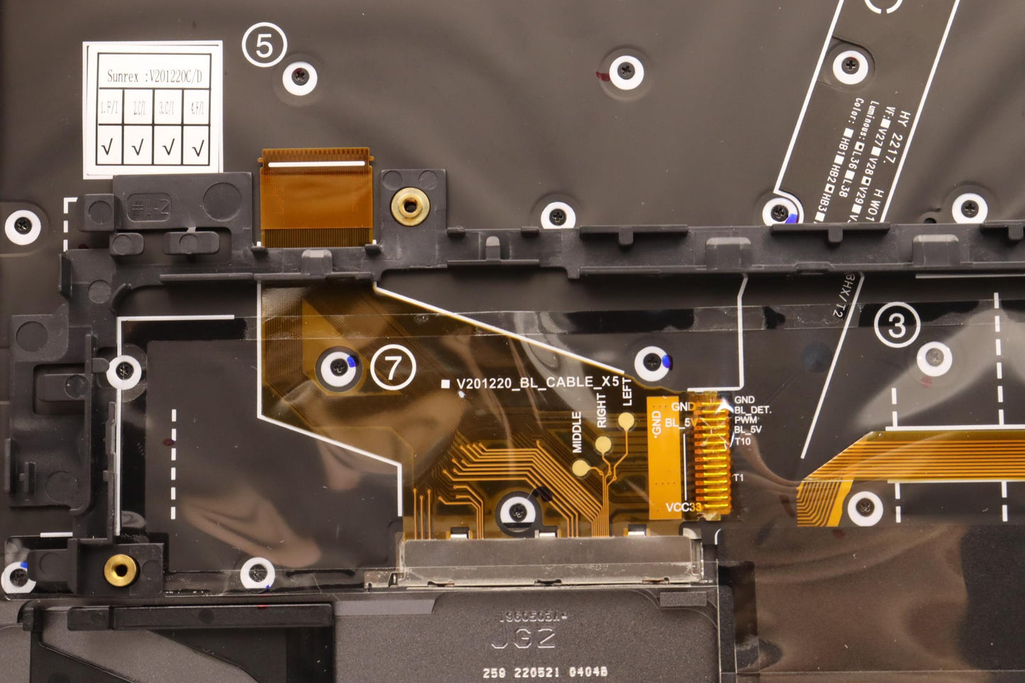Lenovo Mechasm Kbd Bzl,Wl,Gy,Srx,Hbw - 5M11H45811