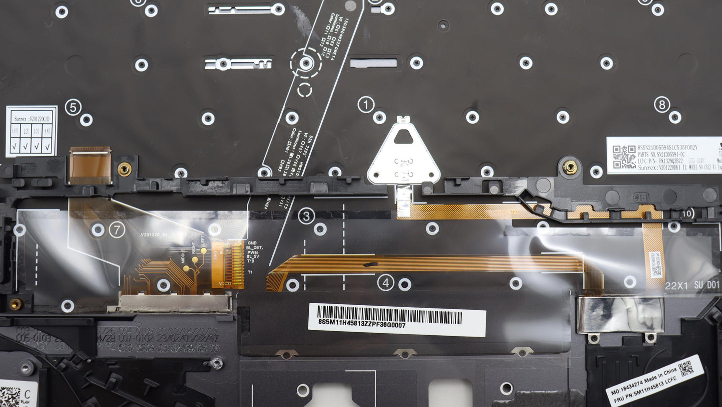 Lenovo Mechasm Kbd Bzl,Wl,Gy,Srx,Ild - 5M11H45813