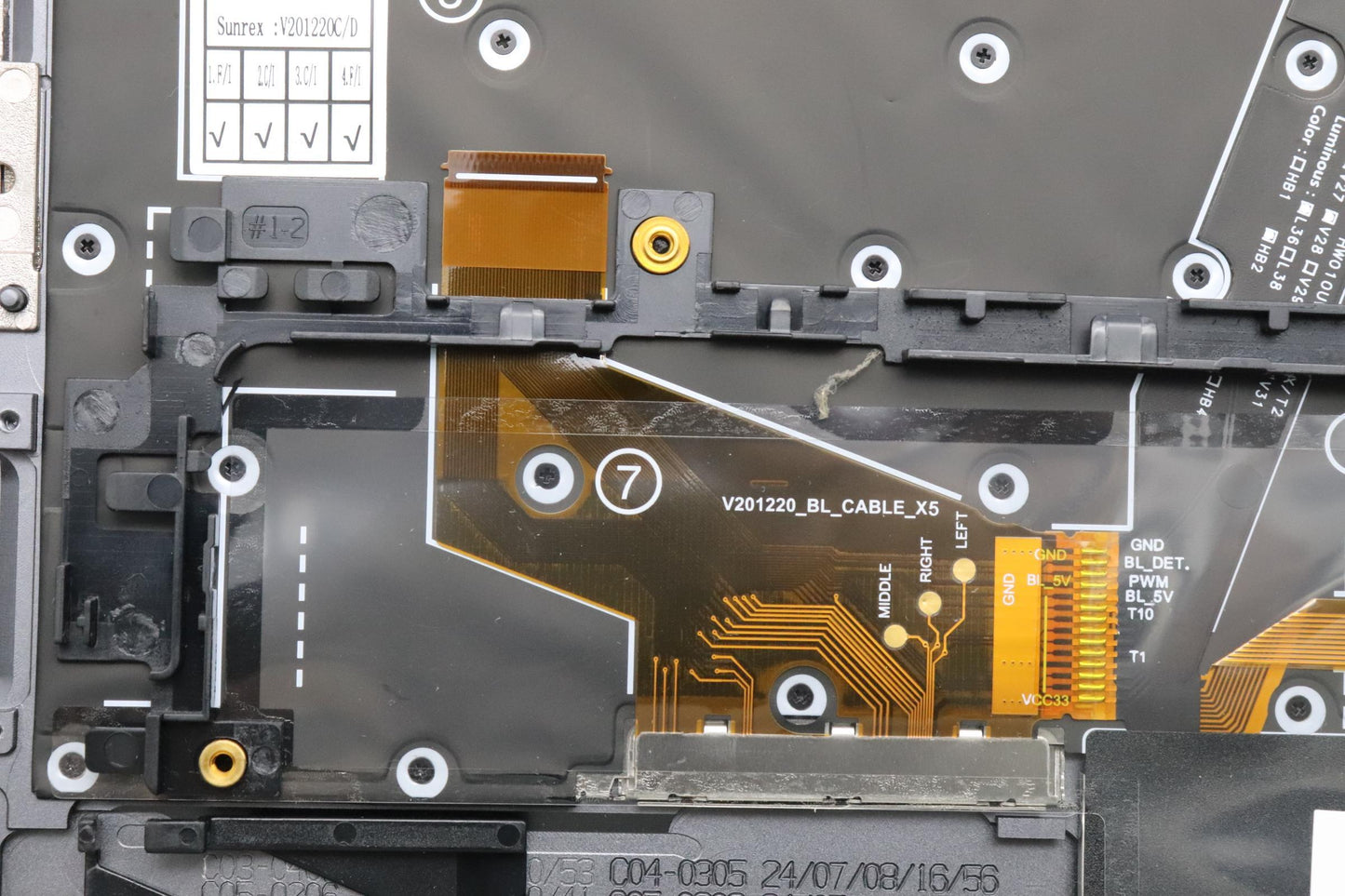 Lenovo Mechasm Kbd Bzl,Wl,Gy,Srx,Nor - 5M11H45815