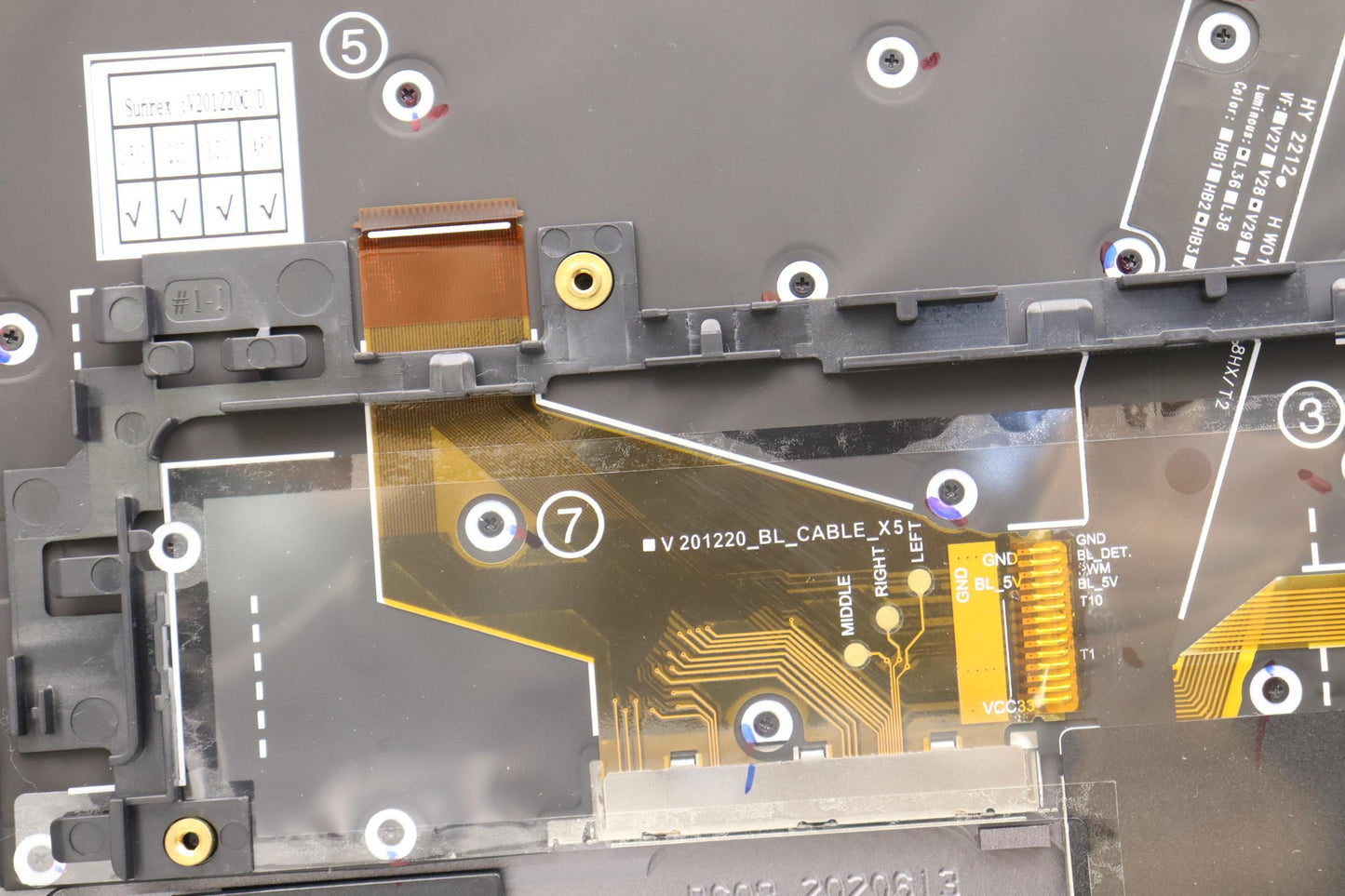 Lenovo Mechasm Kbd Bzl,Wl,Gy,Srx,Por - 5M11H45816