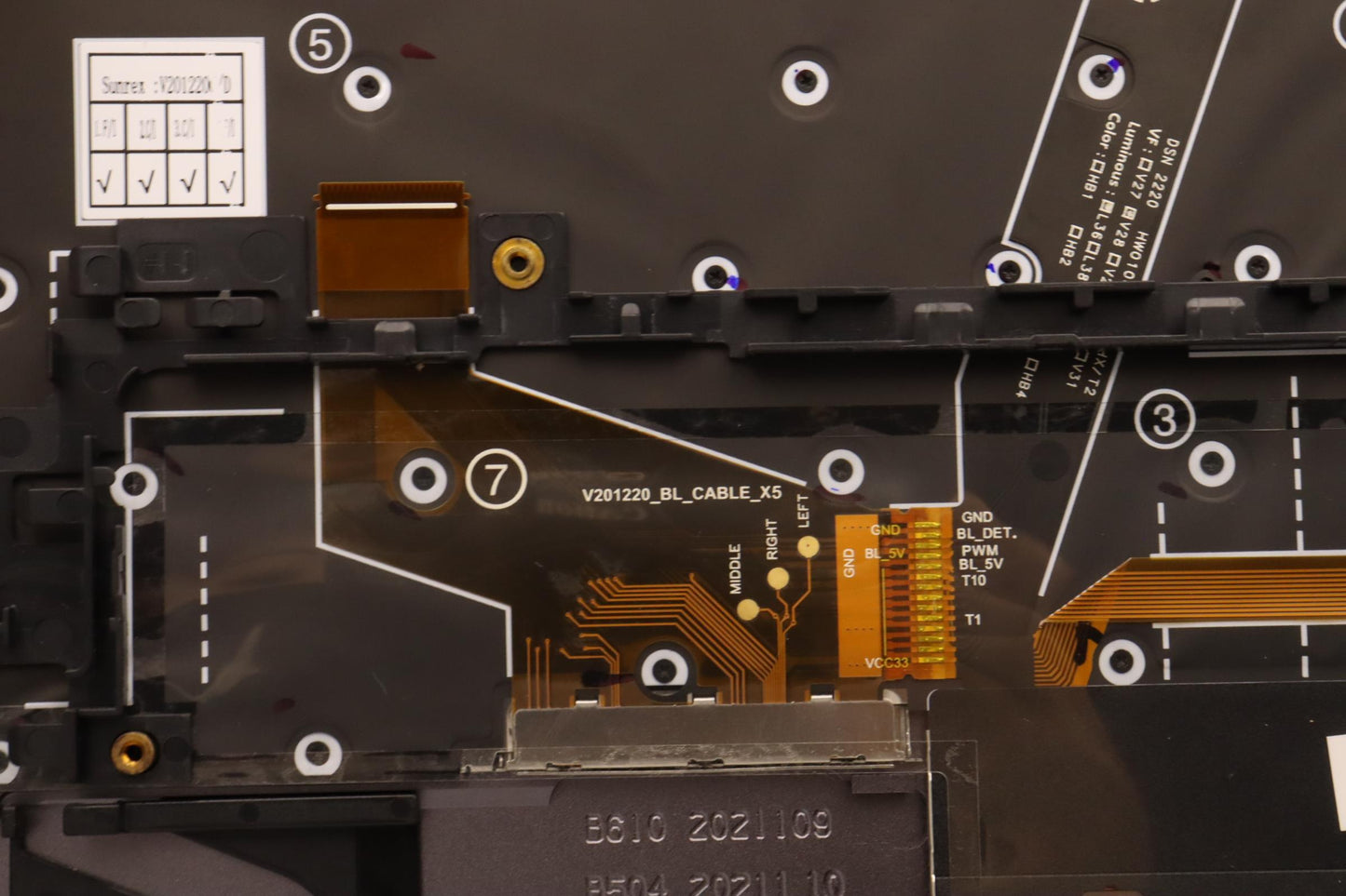 Lenovo Mechasm Kbd Bzl,Wl,Gy,Srx,Uke - 5M11H45822
