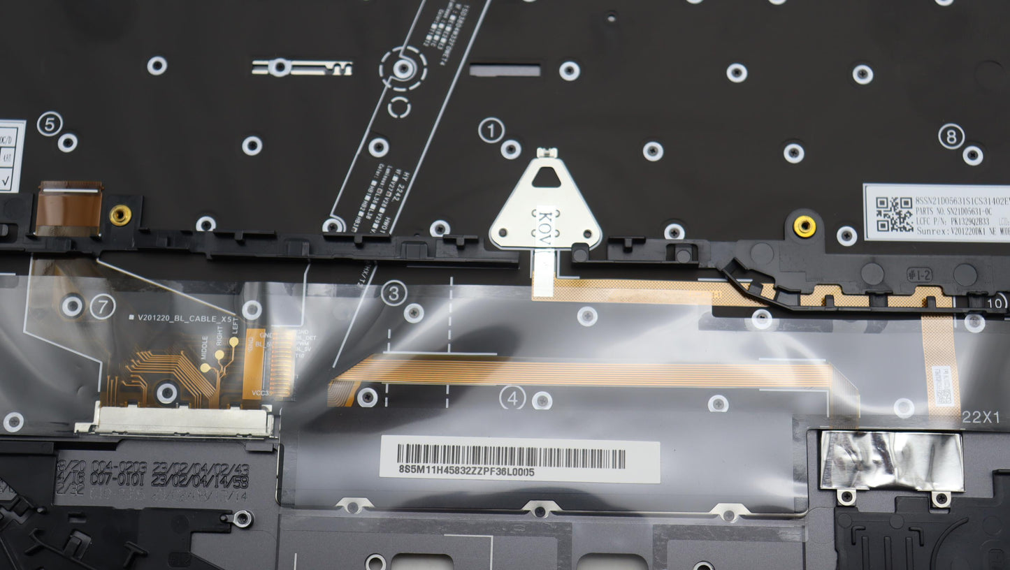 Lenovo Mechasm Kbd Bzl,Wl,Gy,Srx,Nord - 5M11H45832
