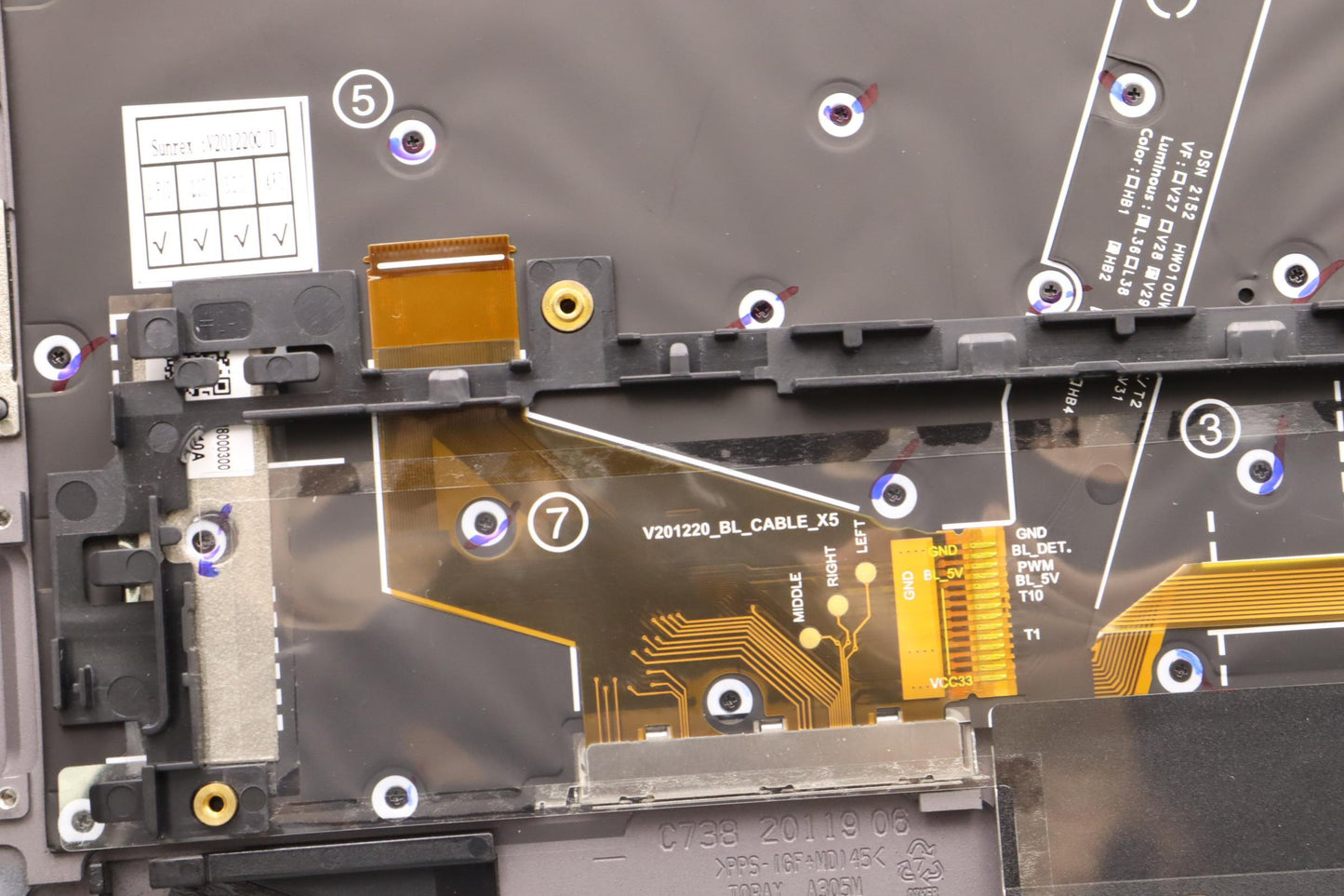 Lenovo Mechasm Kbd Bzl,Ww,Gy,Srx,Swef - 5M11H45856