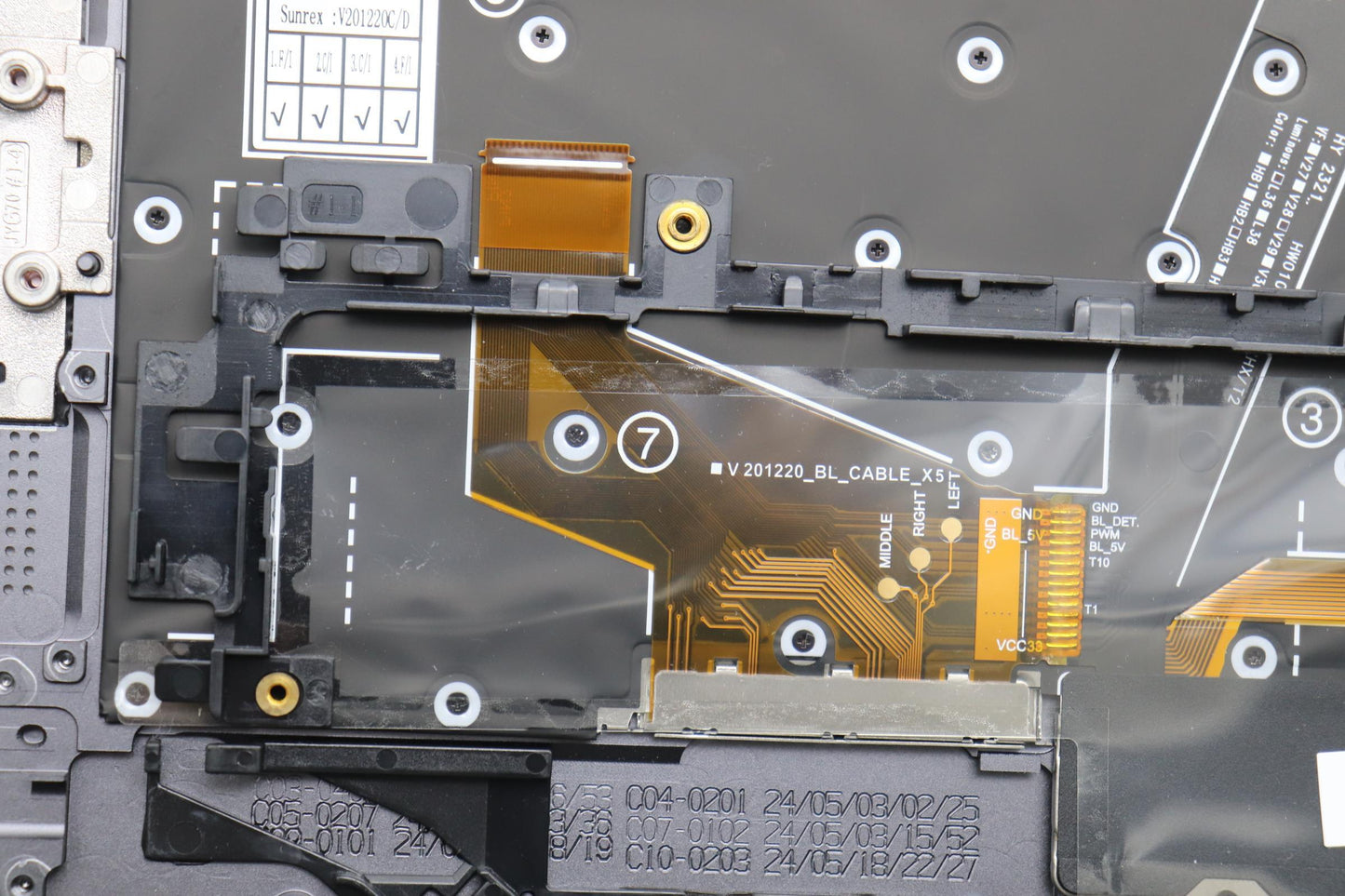 Lenovo Mechasm Kbd Bzl,Wl,Gy,Srx,Kor - 5M11H45877