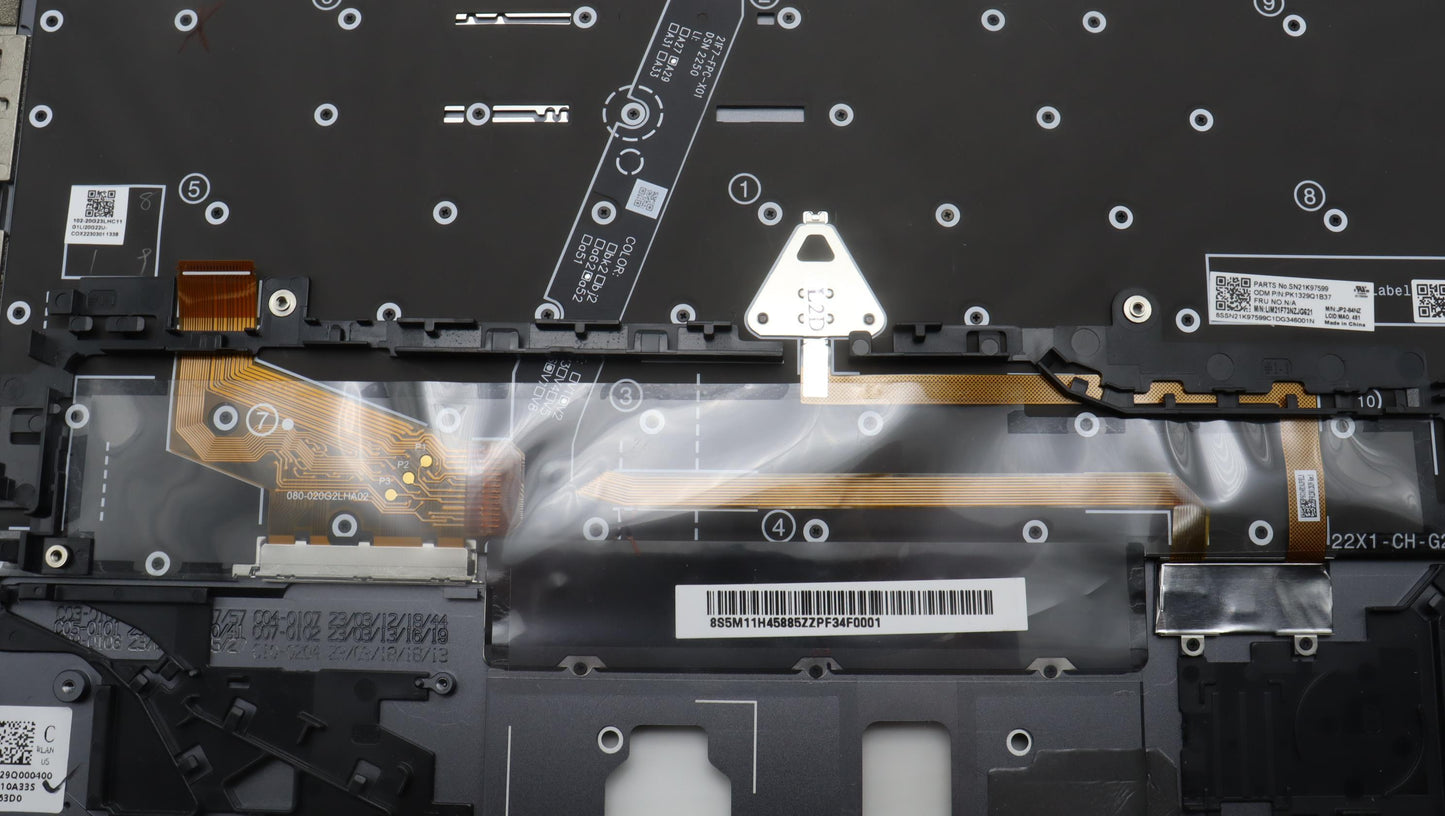 Lenovo Mech_Asm Kbd Bzl,Wl,Gy,Chy,Mao - 5M11H45885