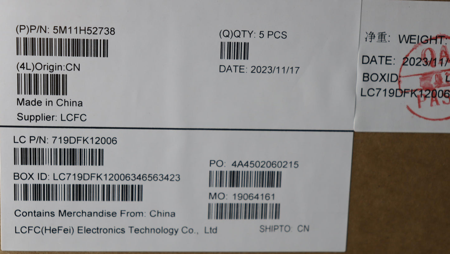 Lenovo Mech_Asm Kbd W/C-Cov La Spa Ch - 5M11H52738