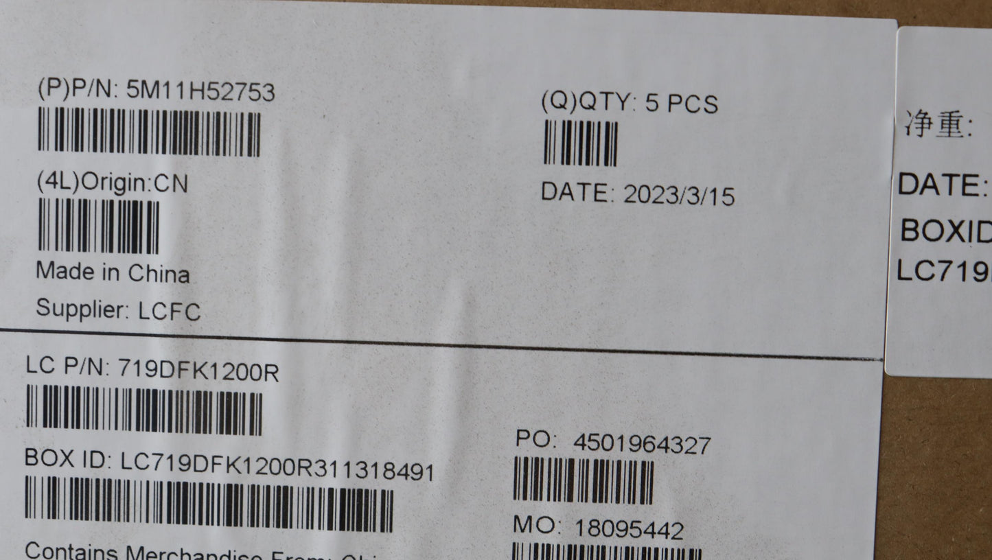Lenovo Mech_Asm Kbd W/C-Cov Nordic Da - 5M11H52753