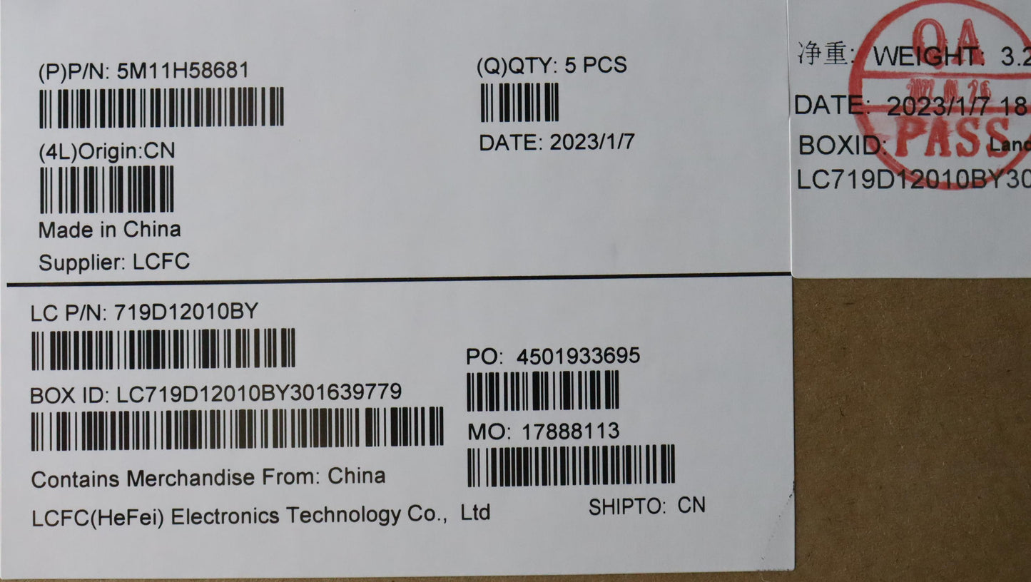 Lenovo Mech Assembly Kbccv La Spa Bkl - 5M11H58681