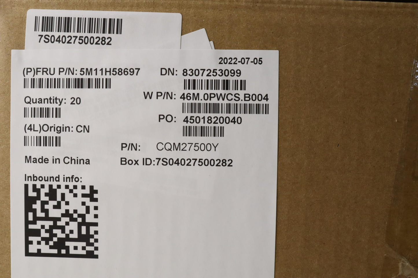 Lenovo Mechasm Fru D Cover,Cs Bk S2 F - 5M11H58697