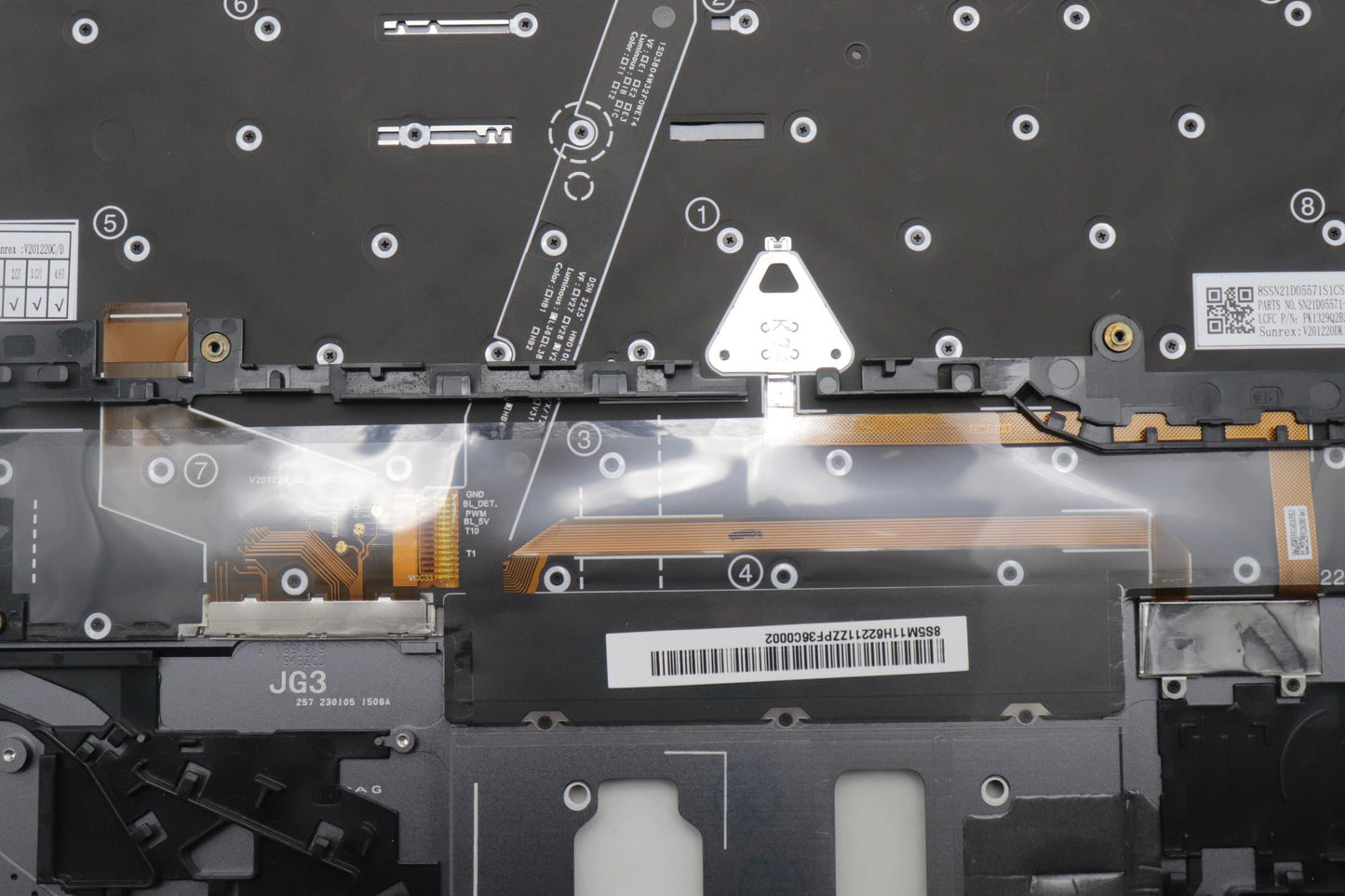 Lenovo Mech_Asm Bl Kb Gy Fpr 058 Fra - 5M11H62211