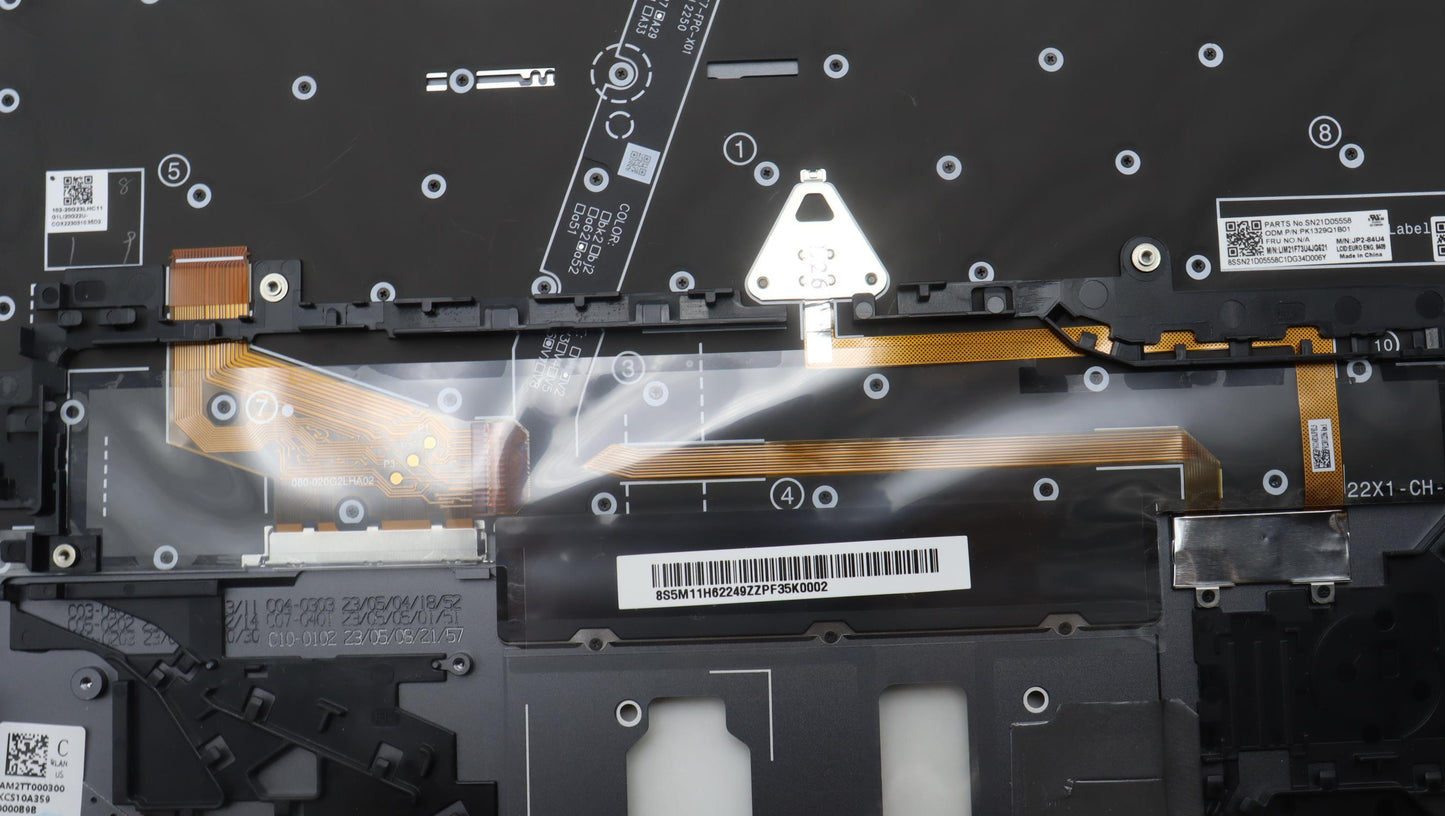 Lenovo Mech_Asm Bl Kb Gy Fpr Euro Eng - 5M11H62249