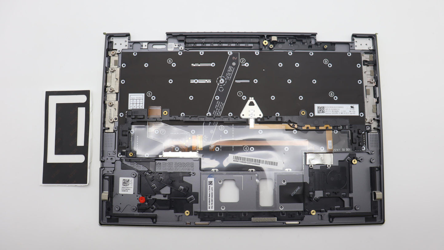 Lenovo Mech_Asm Bl Kb Gy Fpr Euro Eng - 5M11H62251