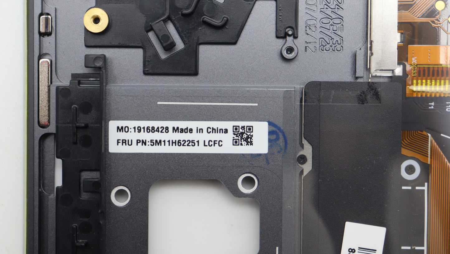 Lenovo Mech_Asm Bl Kb Gy Fpr Euro Eng - 5M11H62251