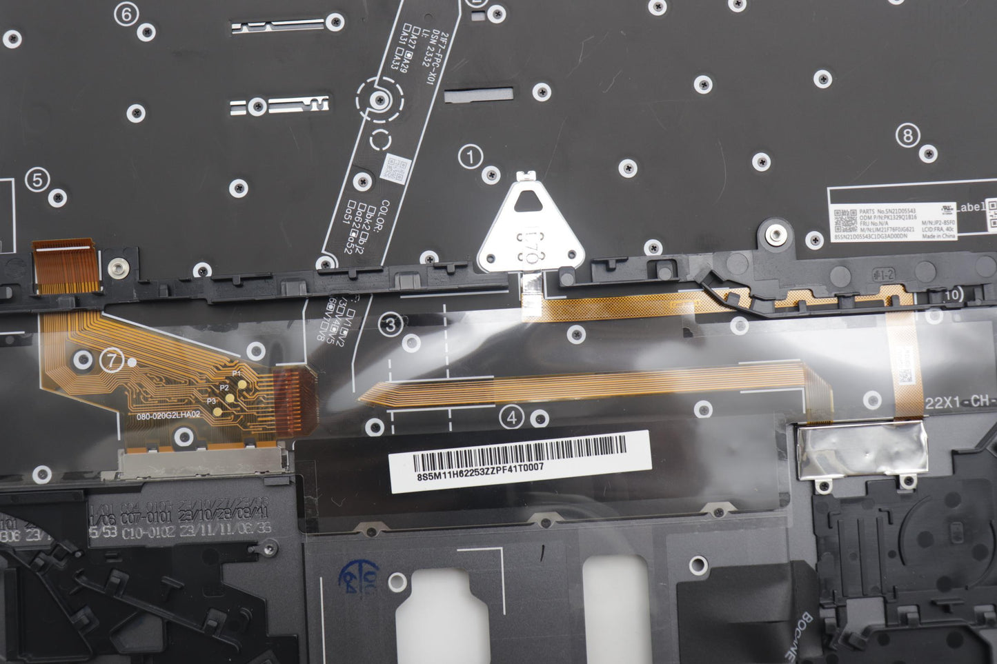 Lenovo Mech_Asm Bl Kb Gy Fpr Fra Chy - 5M11H62253
