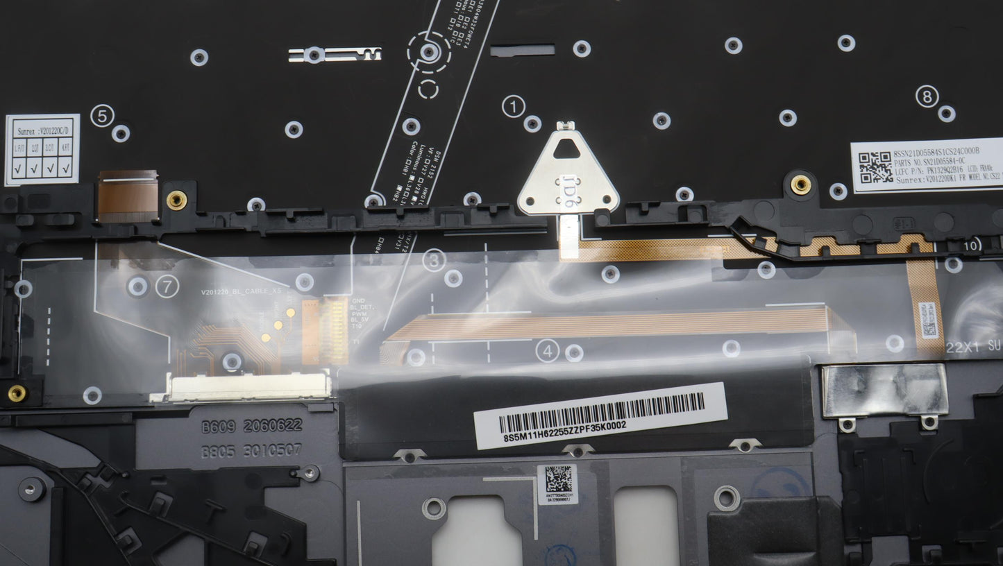 Lenovo Mech_Asm Bl Kb Gy Fpr Fra Srx - 5M11H62255