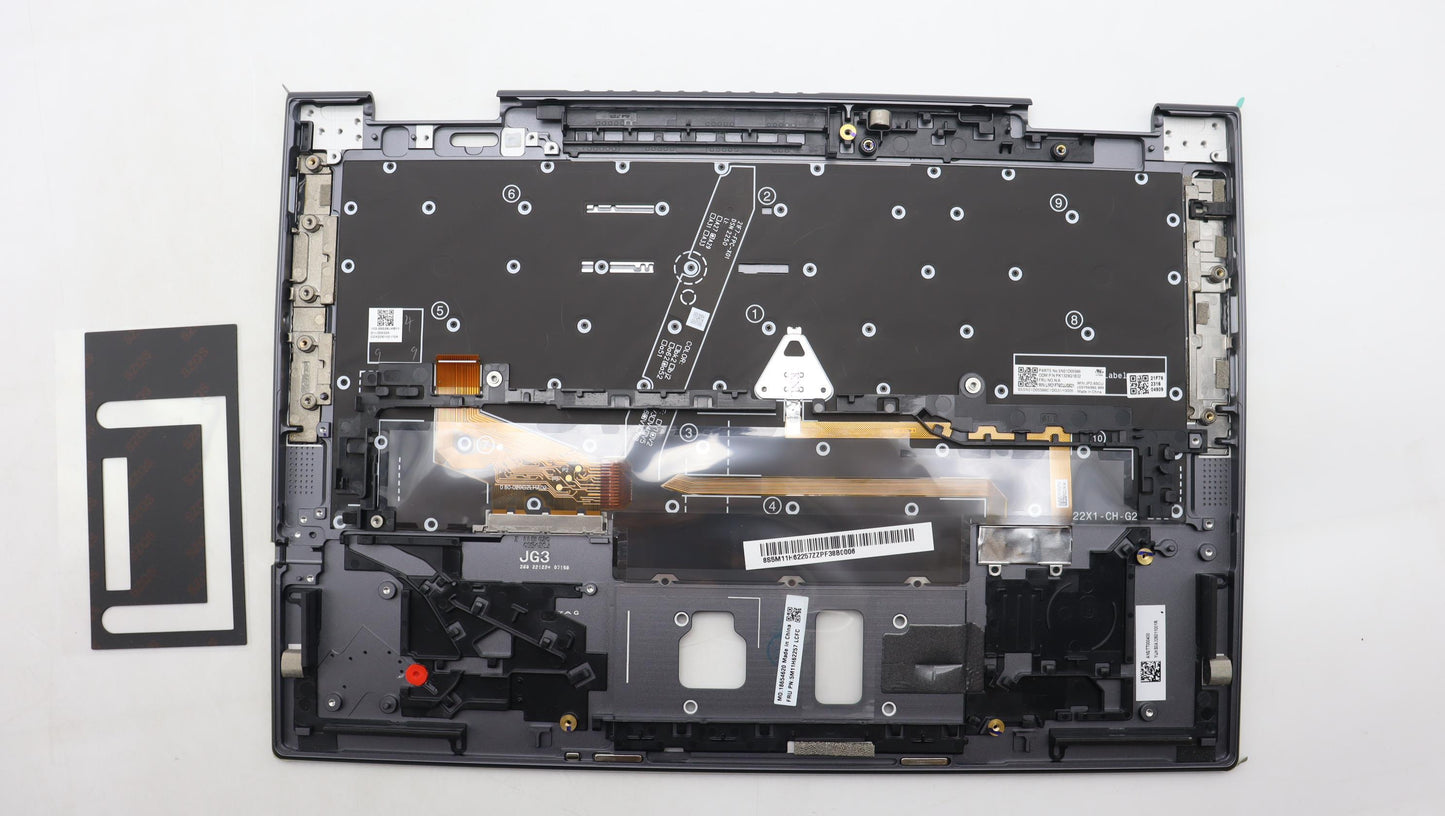 Lenovo Mech_Asm Bl Kb Gy Fpr Fra/Eng - 5M11H62257