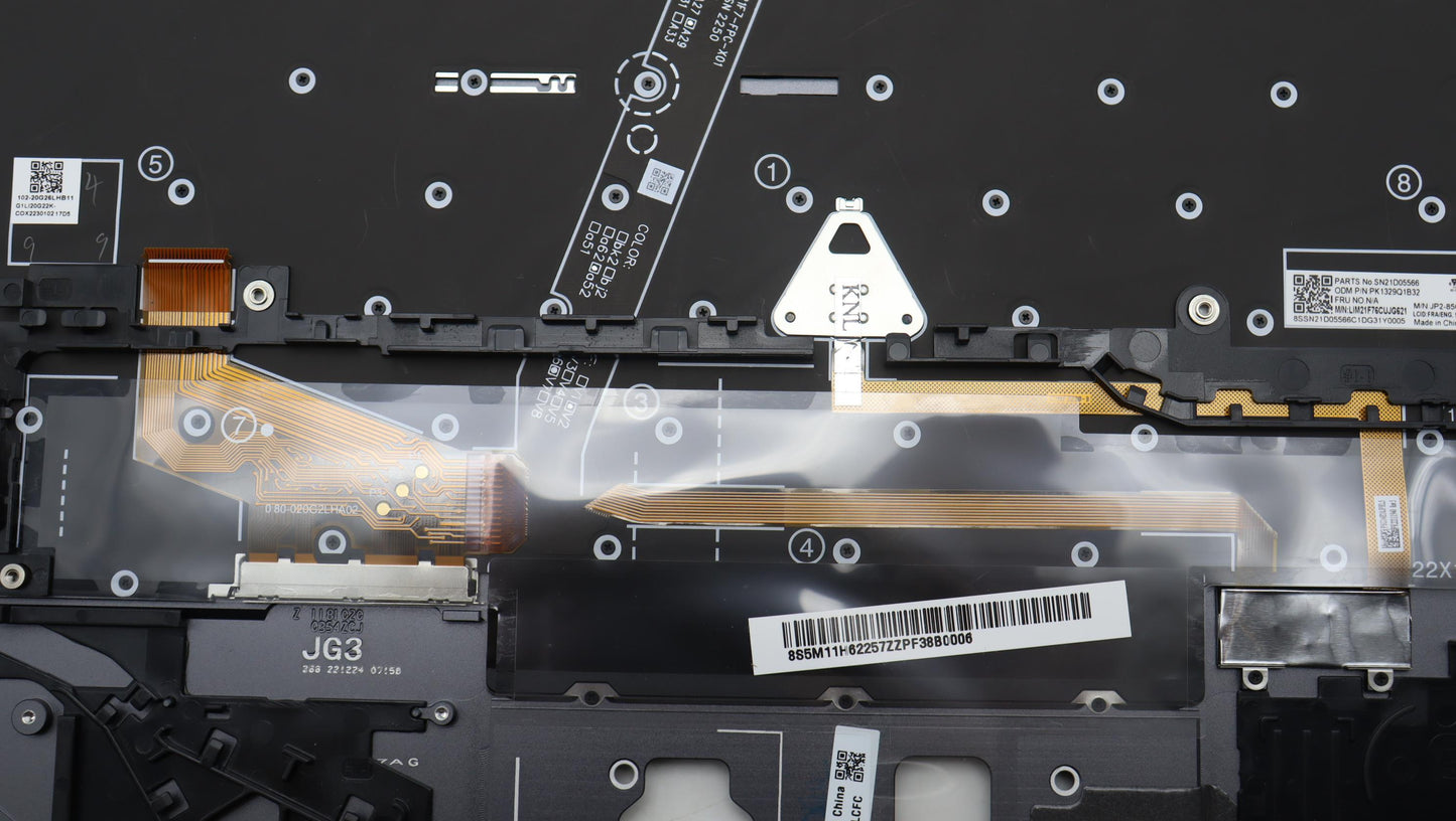 Lenovo Mech_Asm Bl Kb Gy Fpr Fra/Eng - 5M11H62257