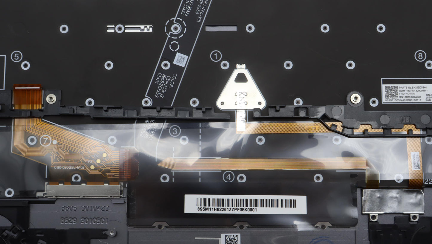 Lenovo Mech_Asm Bl Kb Gy Fpr Ger Chy - 5M11H62261