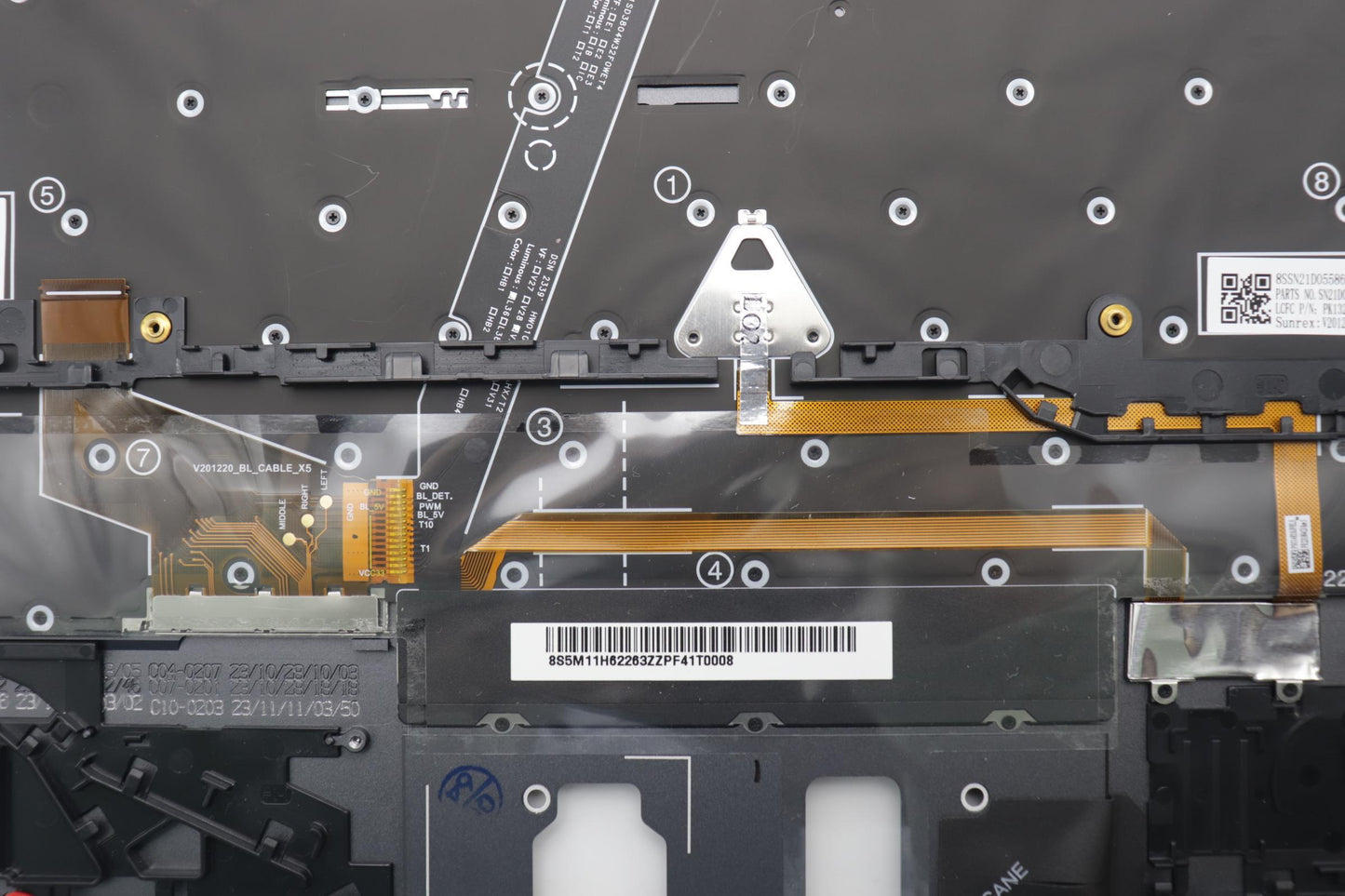 Lenovo Mech_Asm Bl Kb Gy Fpr Ger Srx - 5M11H62263