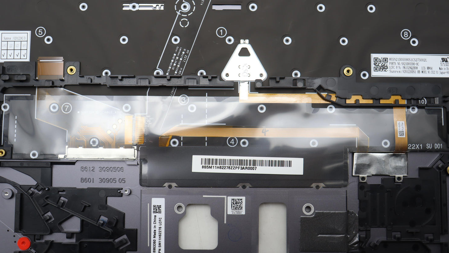 Lenovo Mech_Asm Bl Kb Gy Fpr Hbw Srx - 5M11H62276
