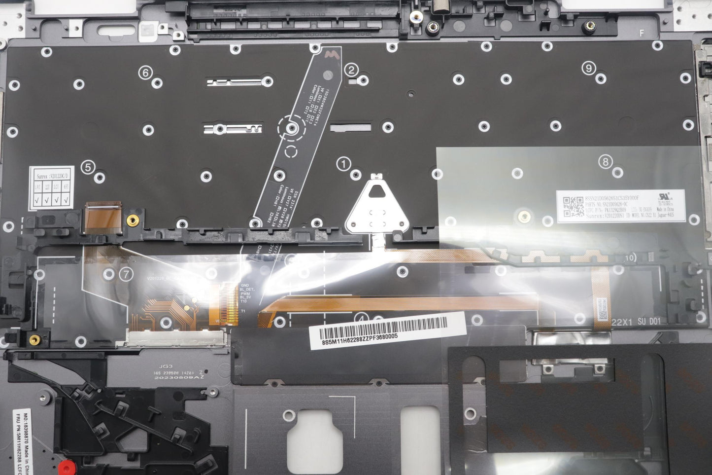 Lenovo Mech_Asm Bl Kb Gy Fpr Ind Eng - 5M11H62288