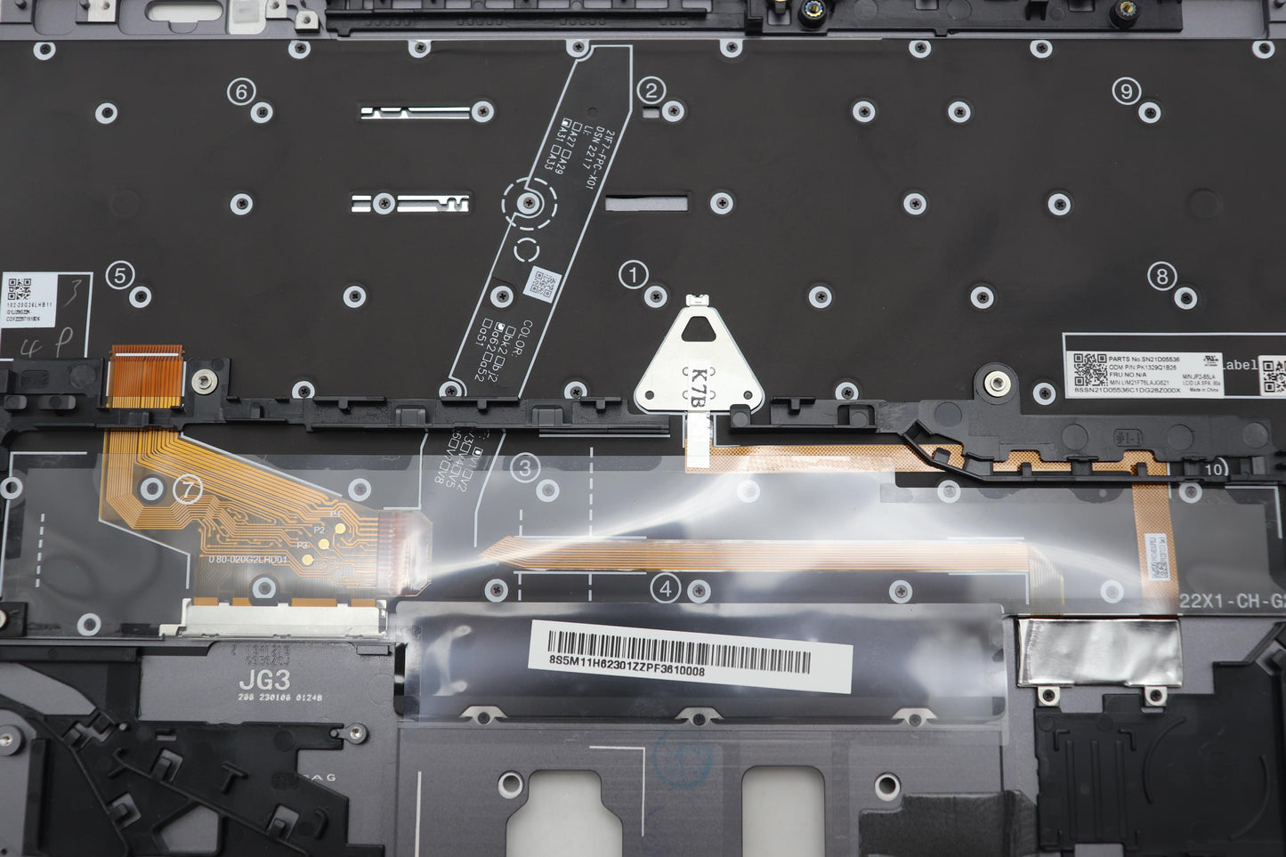 Lenovo Mech_Asm Bl Kb Gy Fpr La Spa C - 5M11H62301
