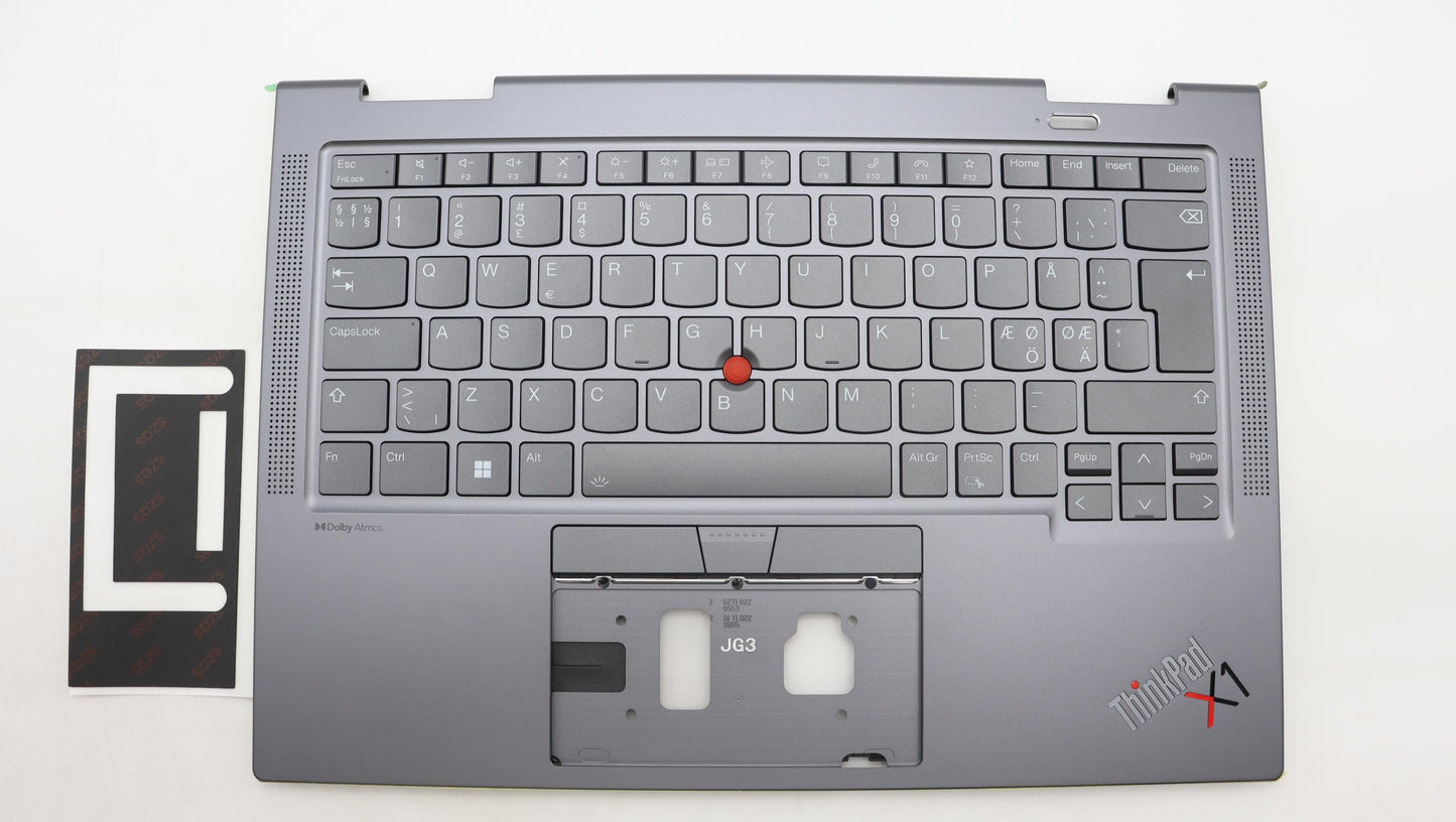 Lenovo Mech_Asm Bl Kb Gy Fpr Nordic S - 5M11H62311