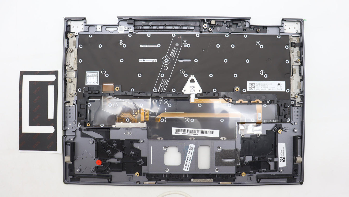Lenovo Mech_Asm Bl Kb Gy Fpr Nordic S - 5M11H62311