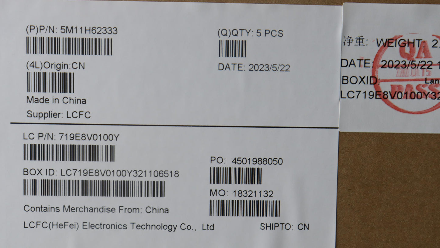 Lenovo Mech_Asm Bl Kb Gy Fpr Sws Chy - 5M11H62333