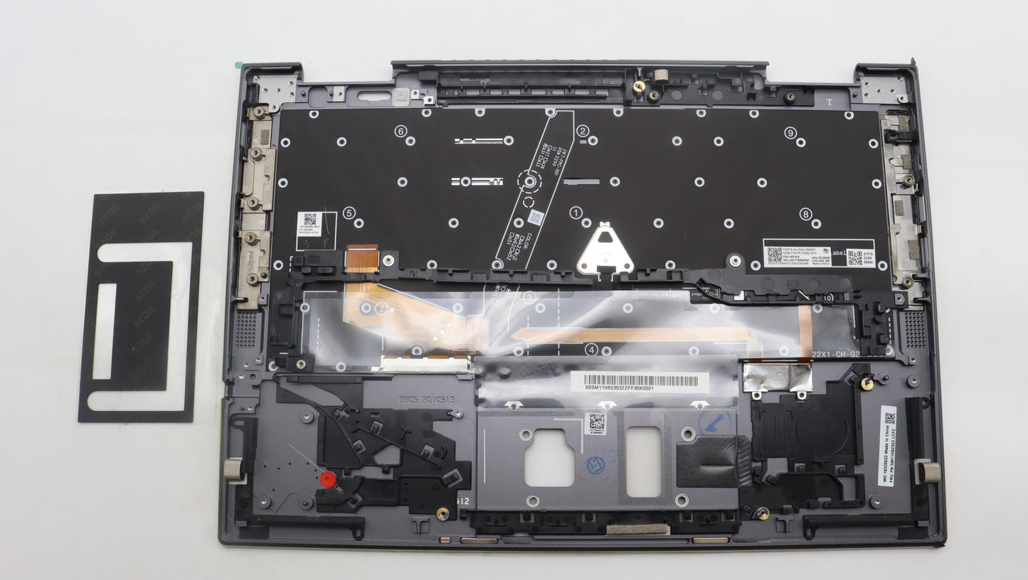 Lenovo Mech_Asm Bl Kb Gy Fpr Uke Chy - 5M11H62353