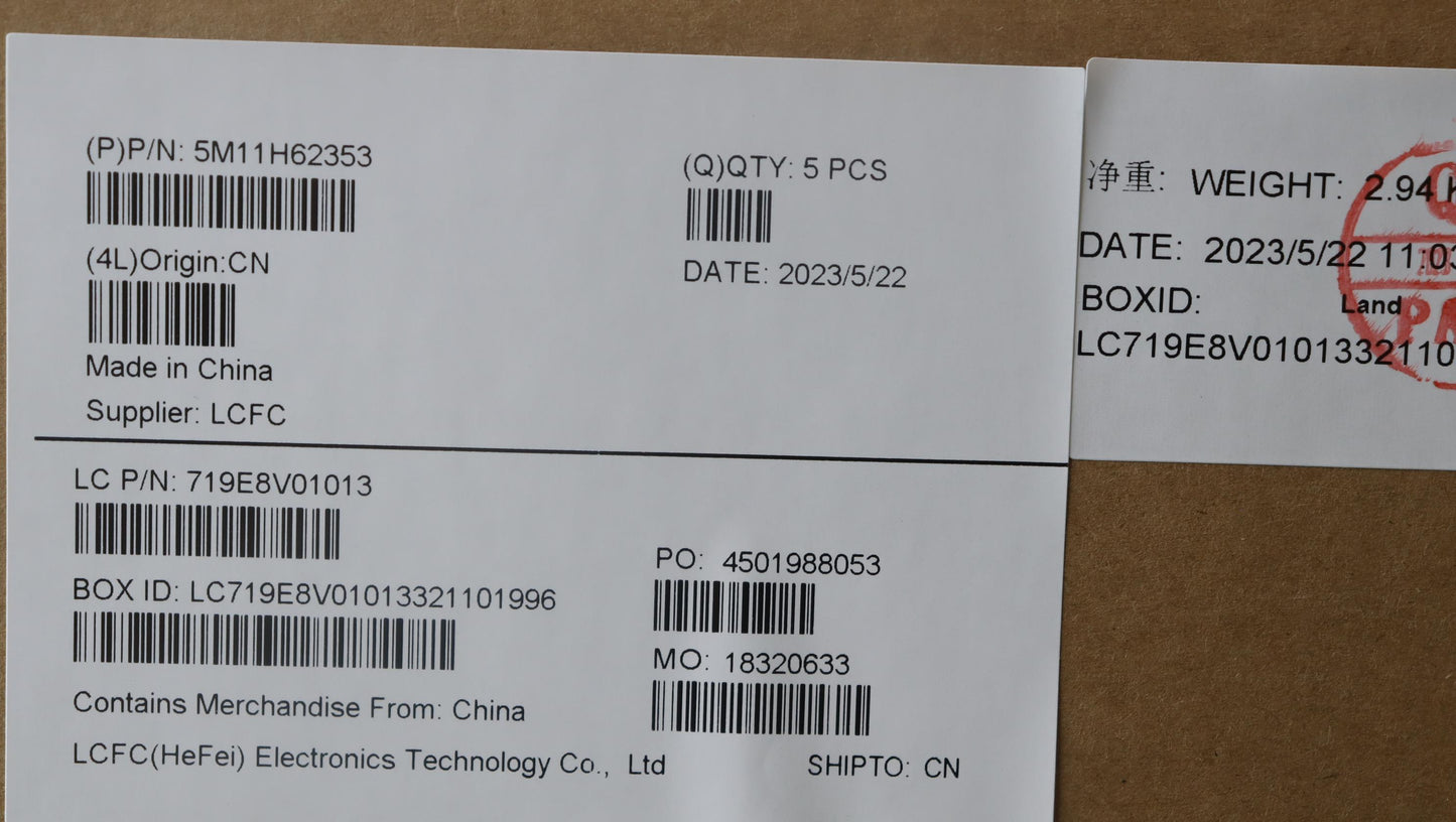 Lenovo Mech_Asm Bl Kb Gy Fpr Uke Chy - 5M11H62353