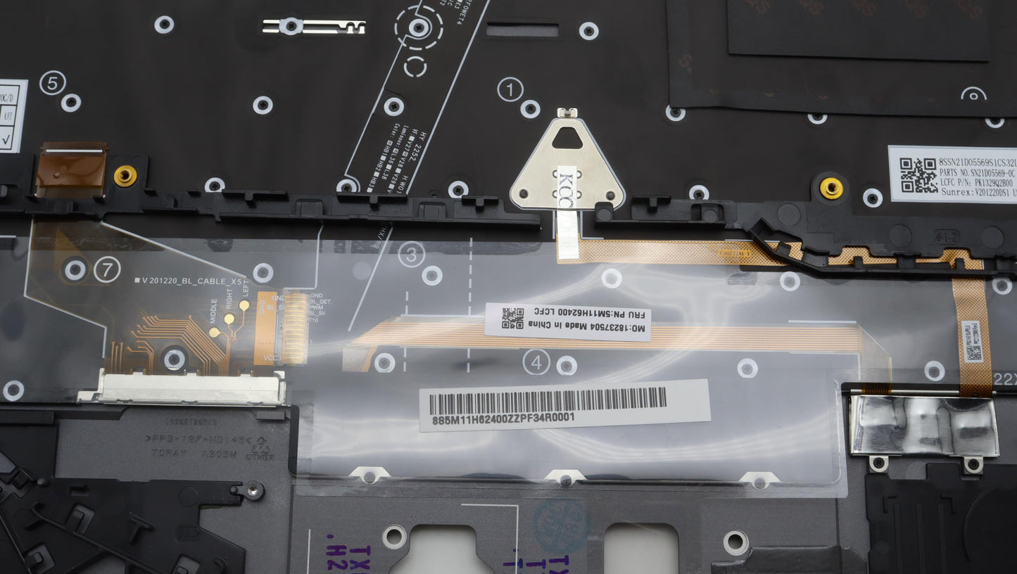 Lenovo Mech_Asm Bl Kb Gy Fpr Ww Eng S - 5M11H62400