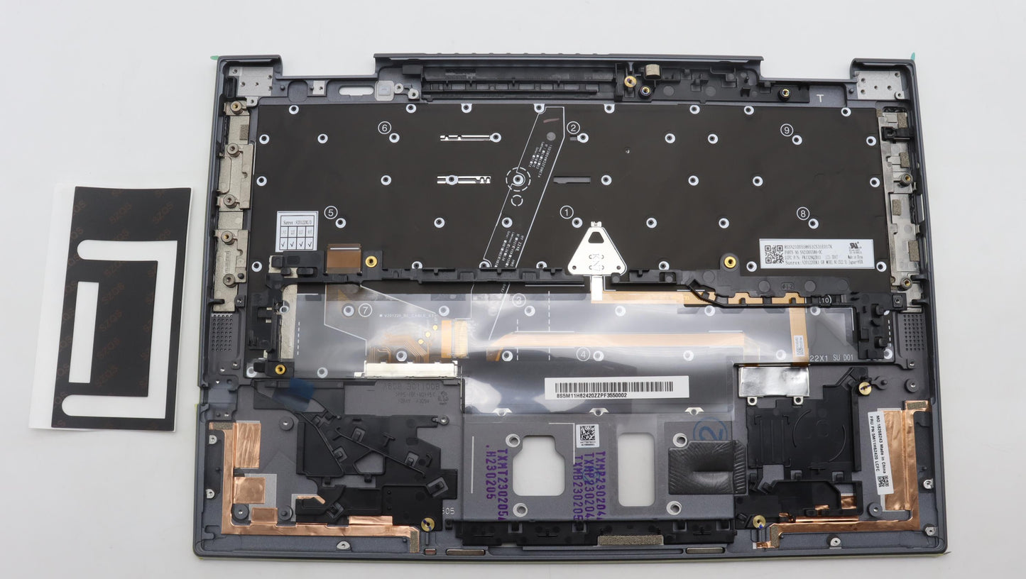 Lenovo Mech_Asm Bl Kb Gy Fpr Ww Ger S - 5M11H62420
