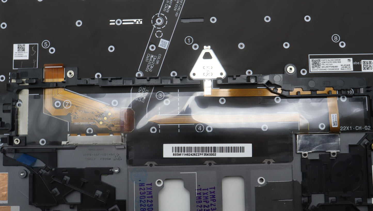 Lenovo Mech_Asm Bl Kb Gy Fpr Ww Hbw C - 5M11H62426