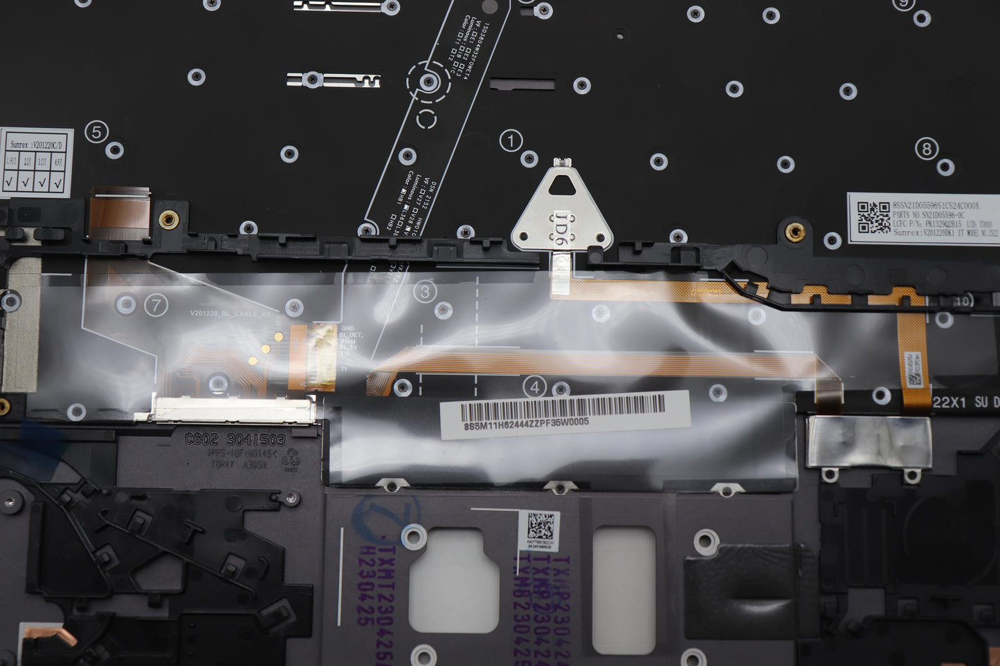Lenovo Mech_Asm Bl Kb Gy Fpr Ww Ita S - 5M11H62444