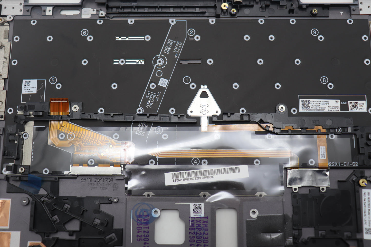 Lenovo Mech_Asm Bl Kb Gy Fpr Ww Nor C - 5M11H62457