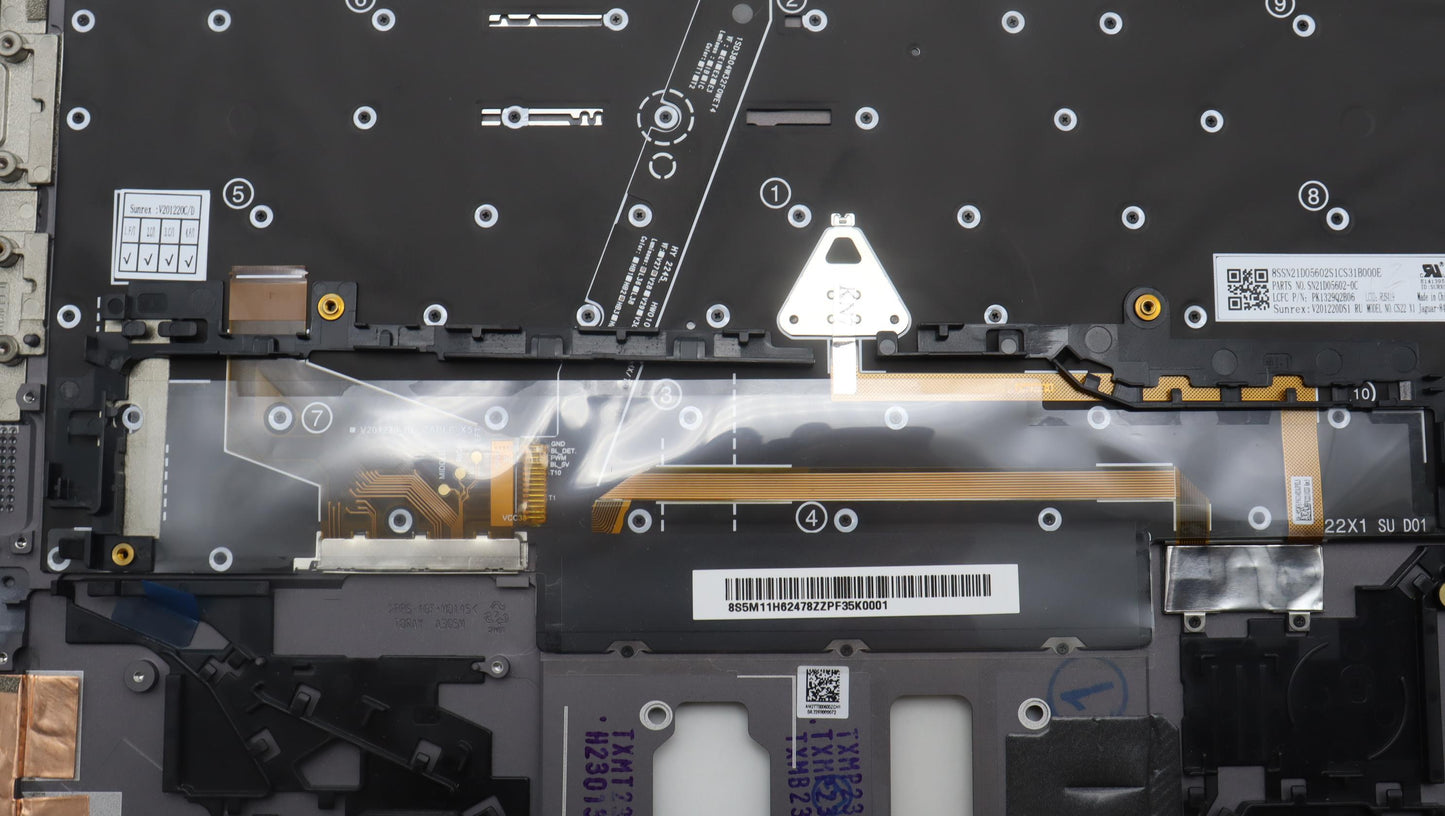 Lenovo Mech_Asm Bl Kb Gy Fpr Ww Rus S - 5M11H62478