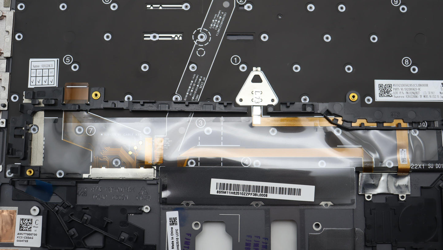 Lenovo Mech_Asm Bl Kb Gy Fpr Ww Tur F - 5M11H62510