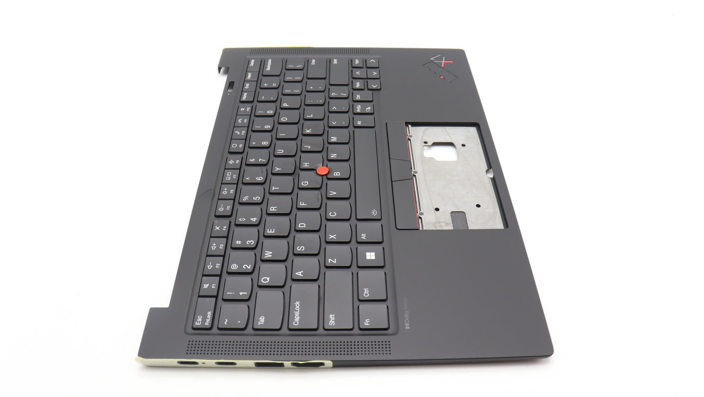 Lenovo C-Cover with Keyboard, USA English, Black, Backlight, Fingerprint - 5M11H62608